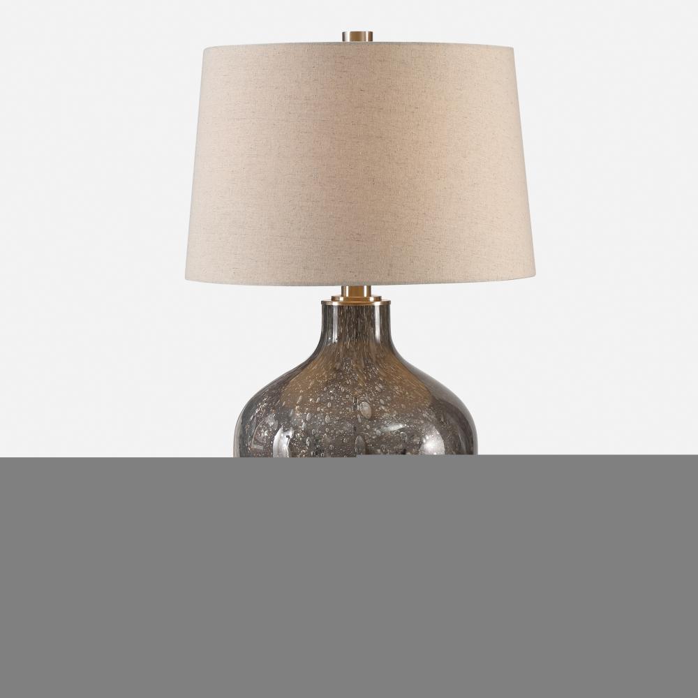 Adria Transparent Gray Glass Lamp