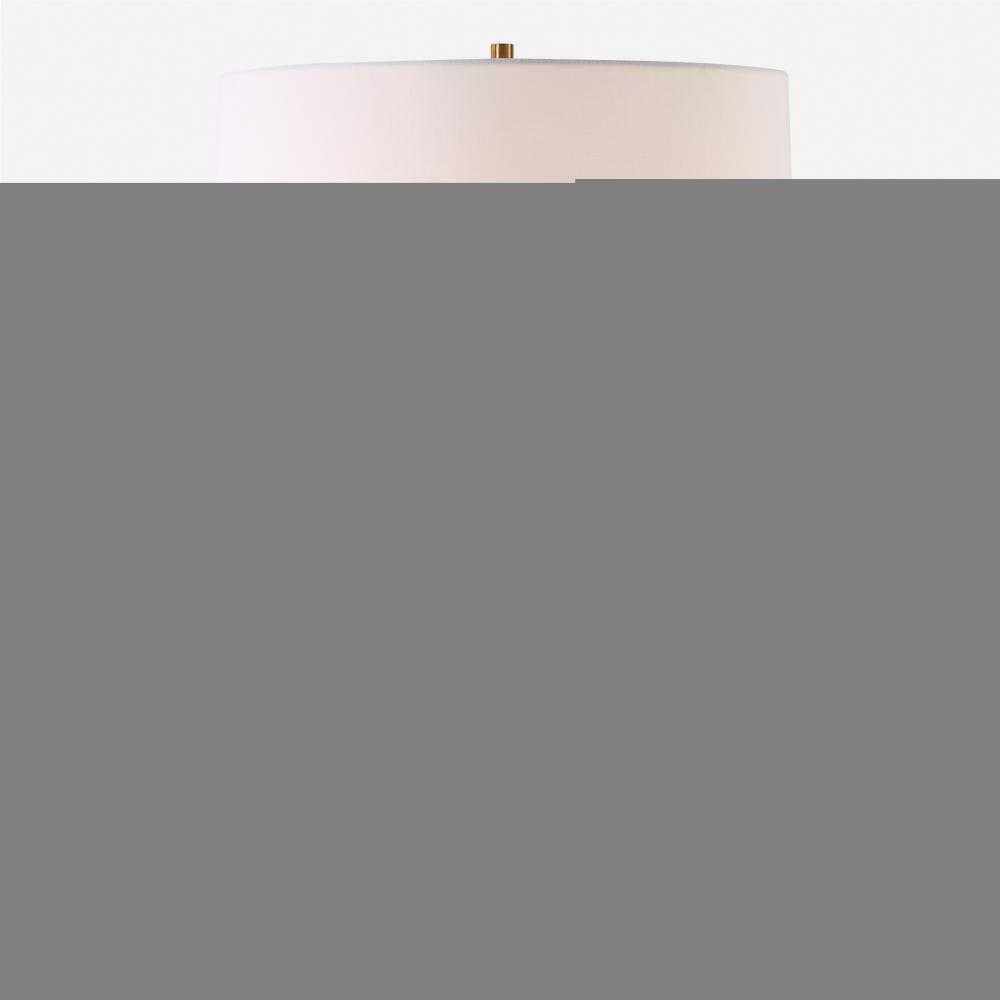 On Edge Chalk White Table Lamp