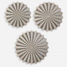 Uttermost 04276 - Uttermost Daisies Mirrored Circular Wall Decor, S/3