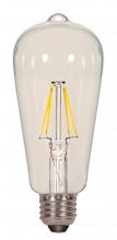 Satco Products Inc. S9581 - 7 Watt ST19 LED; Clear; Medium base; 2700K; 800 Lumens; 120 Volt