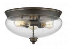 Z-Lite 722F3-OB - 3 Light Flush Mount