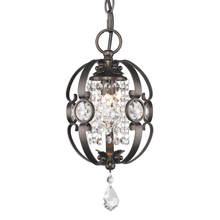 Golden 1323-M1L EBB - Ella Mini Pendant in Brushed Etruscan Bronze