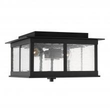 Capital 943836BK - 3 Light Outdoor Flush