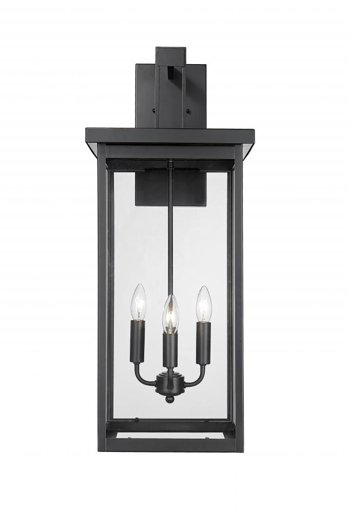 Barkeley 4-Light Outdoor Wall Sconce Powder Coated Black