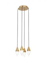 Visual Comfort & Co. Modern Collection 700TRSPTRT4RNB-LED930 - Turret 4 Light Chandelier