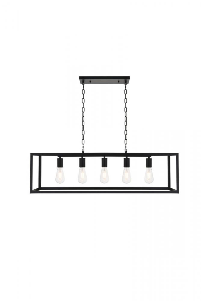 Resolute 5 light black Pendant