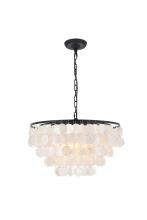 Elegant LD5050D20BK - Selene 4 Light Black Pendant