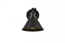 Elegant LD7324W7BLK - Bentley 1 Light Black Bath Sconce