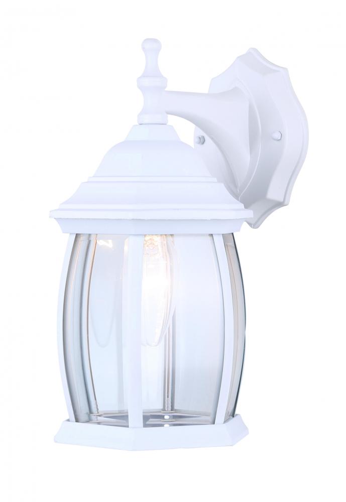 Outdoor, 1 Bulb Downlight, Clear Bevelled Glass, 100W Type A or B