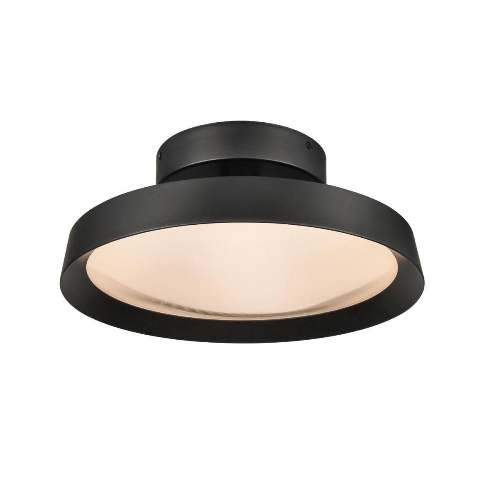 Nancy 13.75'' Wide LED Semi Flush Mount - Matte Black